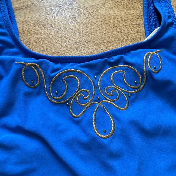 90s Sirena Bleu Vintage Swimsuit - Picture 3 of 5